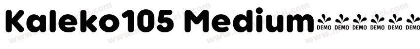Kaleko105 Medium字体转换